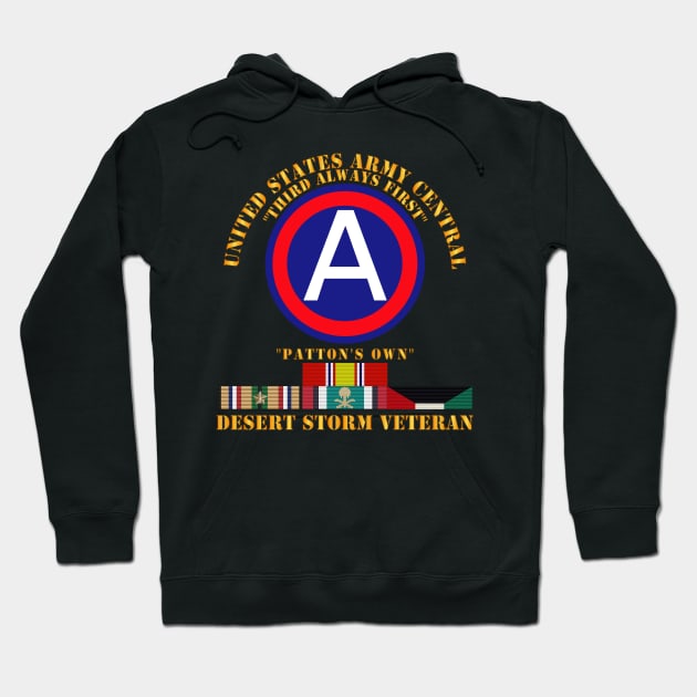 US Army Central -Third Army - Desert Storm Veteran Hoodie by twix123844